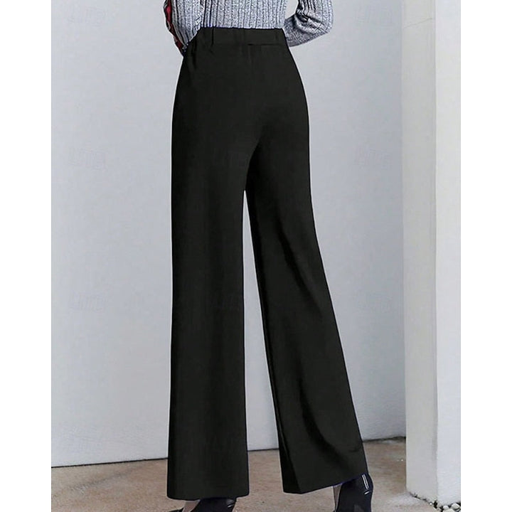 Wide-Leg Tailored Pants