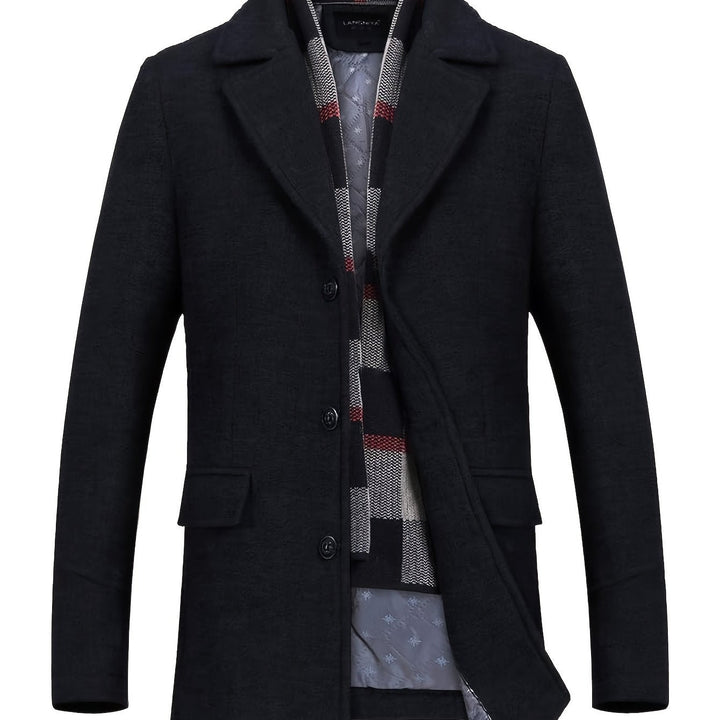 Tailored Single-Breasted Overcoat