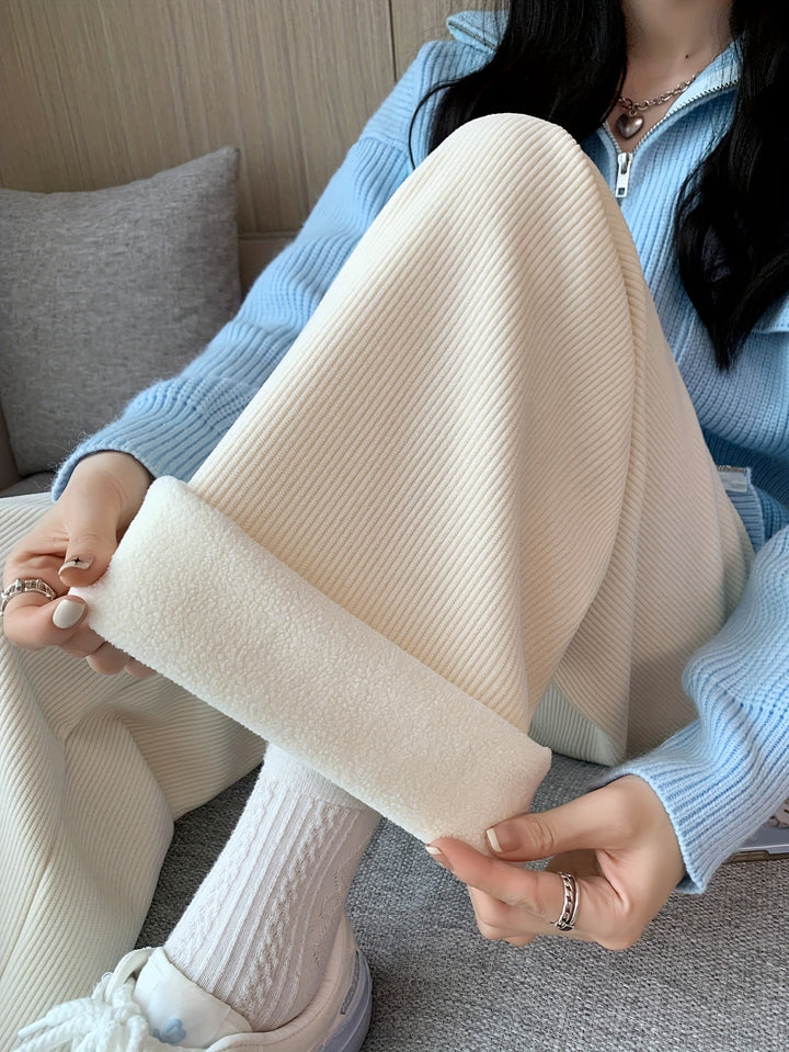 Cozy Wide-Leg Lounge Pants