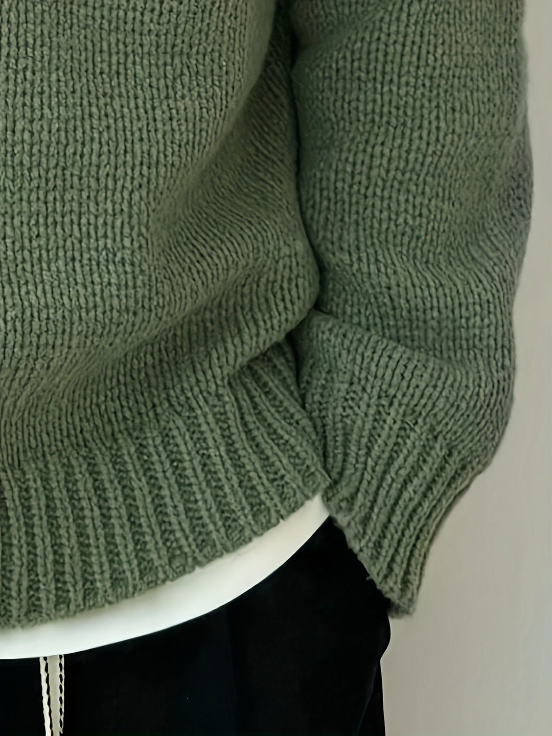 Relaxed Drop-Shoulder Sweater