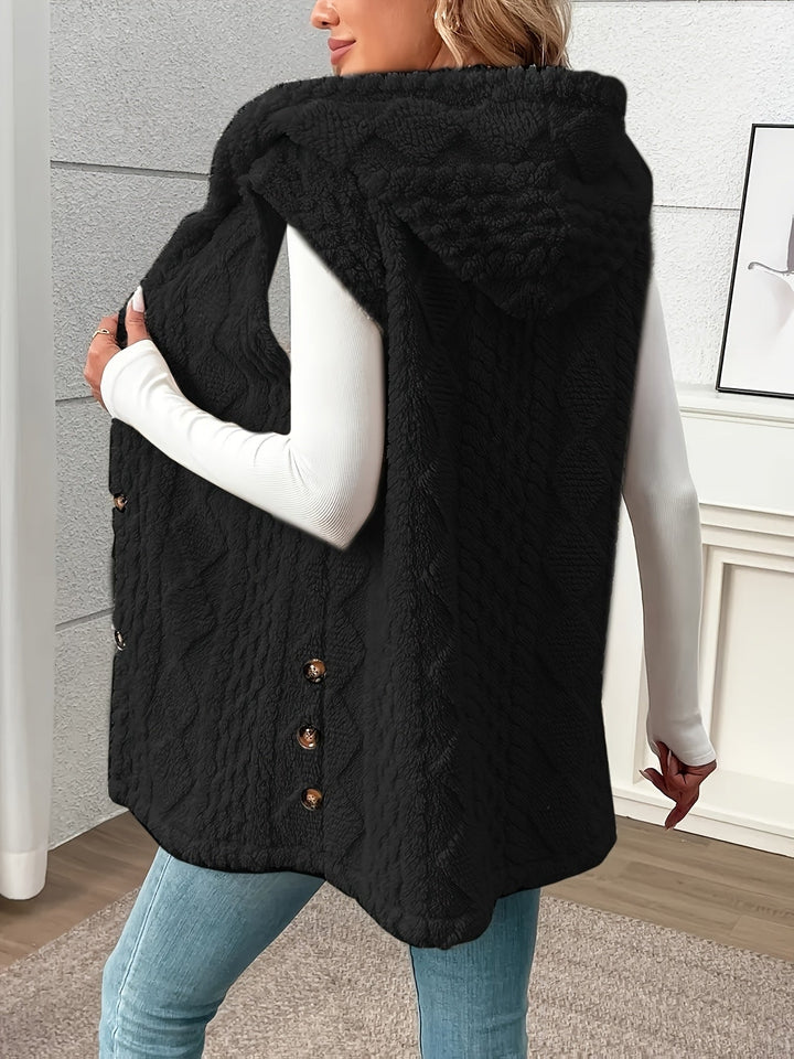 Cozy Hooded Sleeveless Vest