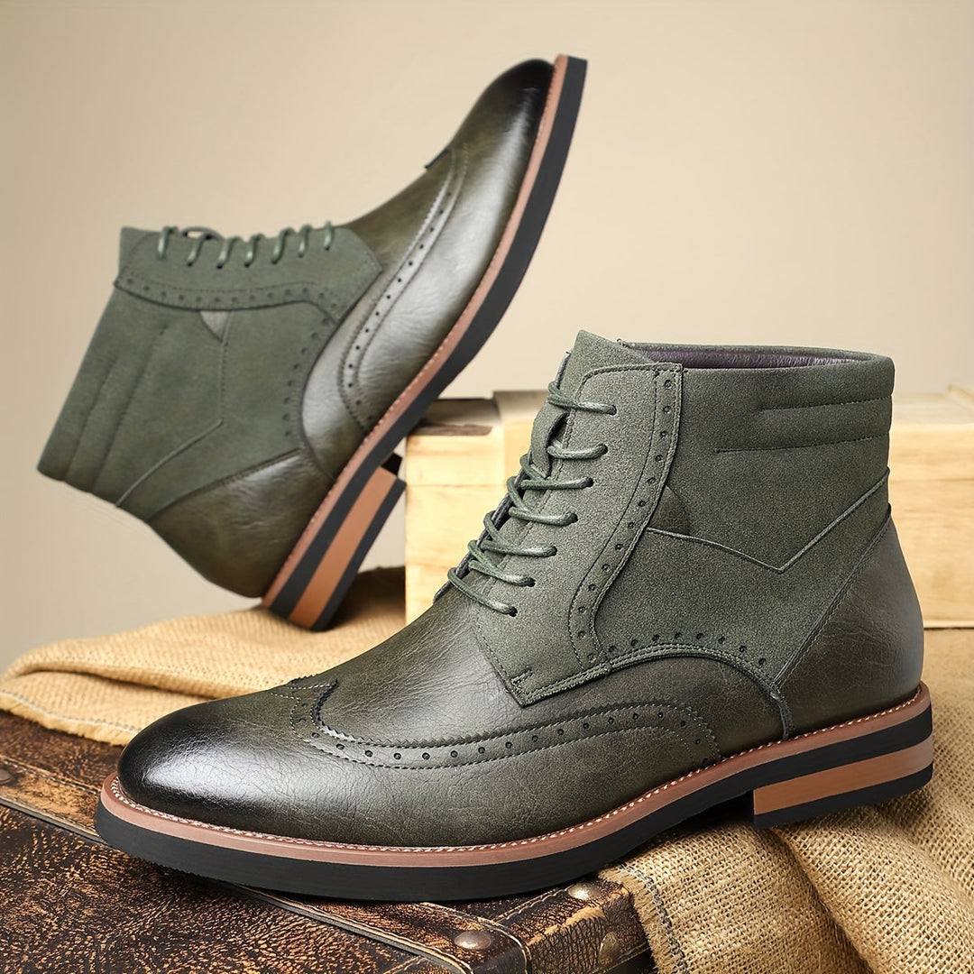 Classic Wingtip Ankle Boots