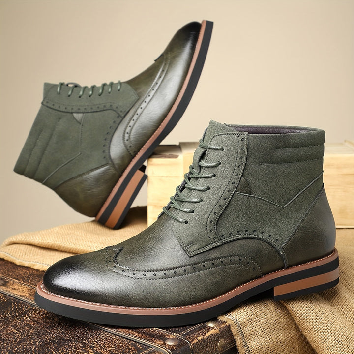 Classic Wingtip Ankle Boots