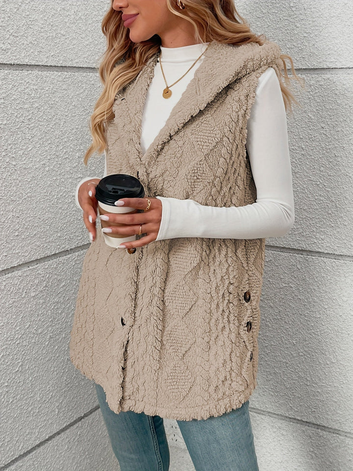 Cozy Hooded Sleeveless Vest