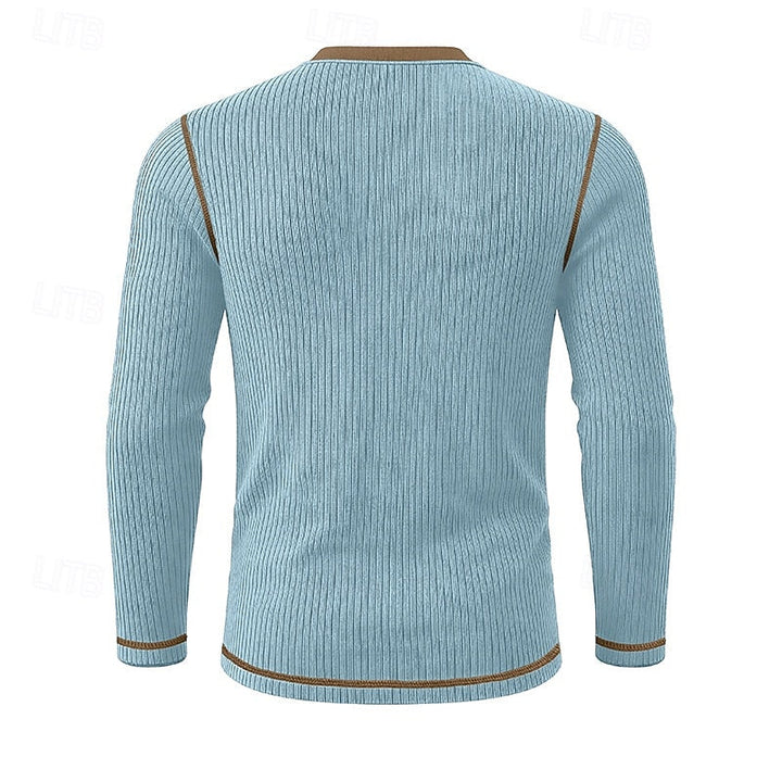 Ribbed Henley Shirt