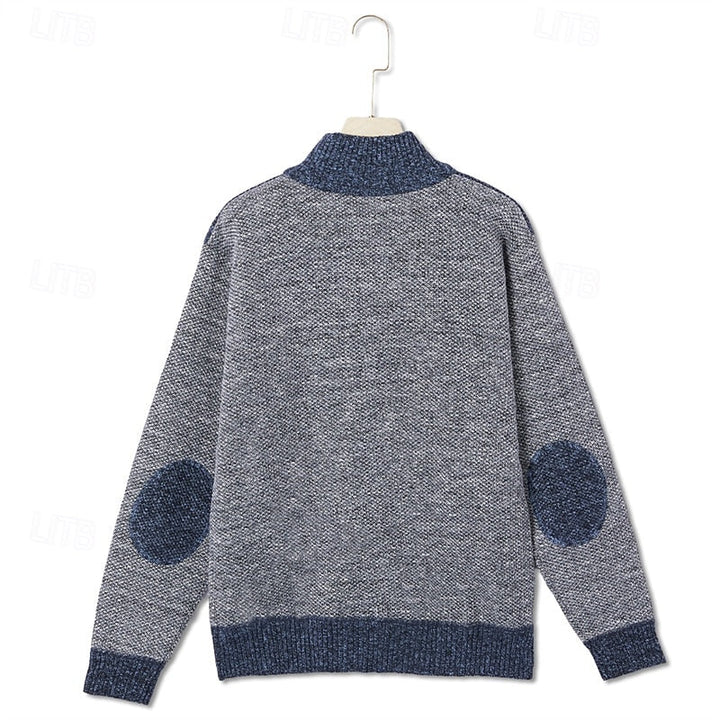 Textured Zip-Up Cardigan