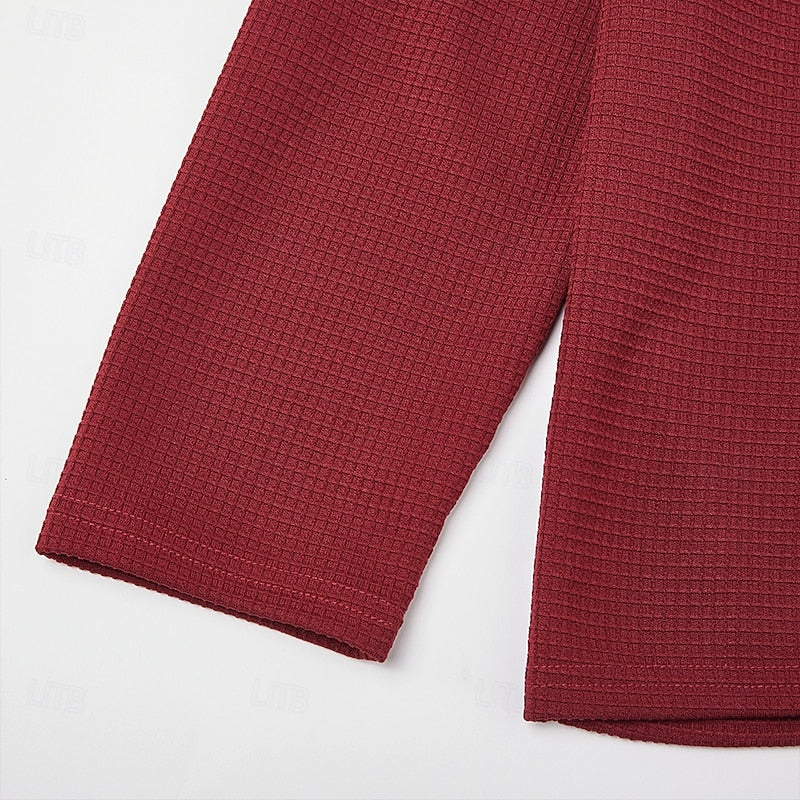 Quarter-Zip Textured Sweater