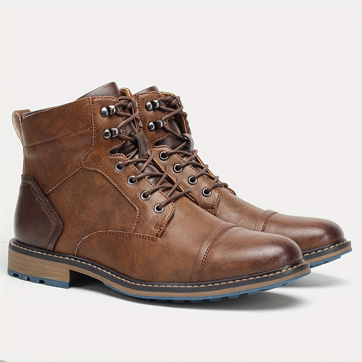 Refined Cap-Toe Ankle Boots