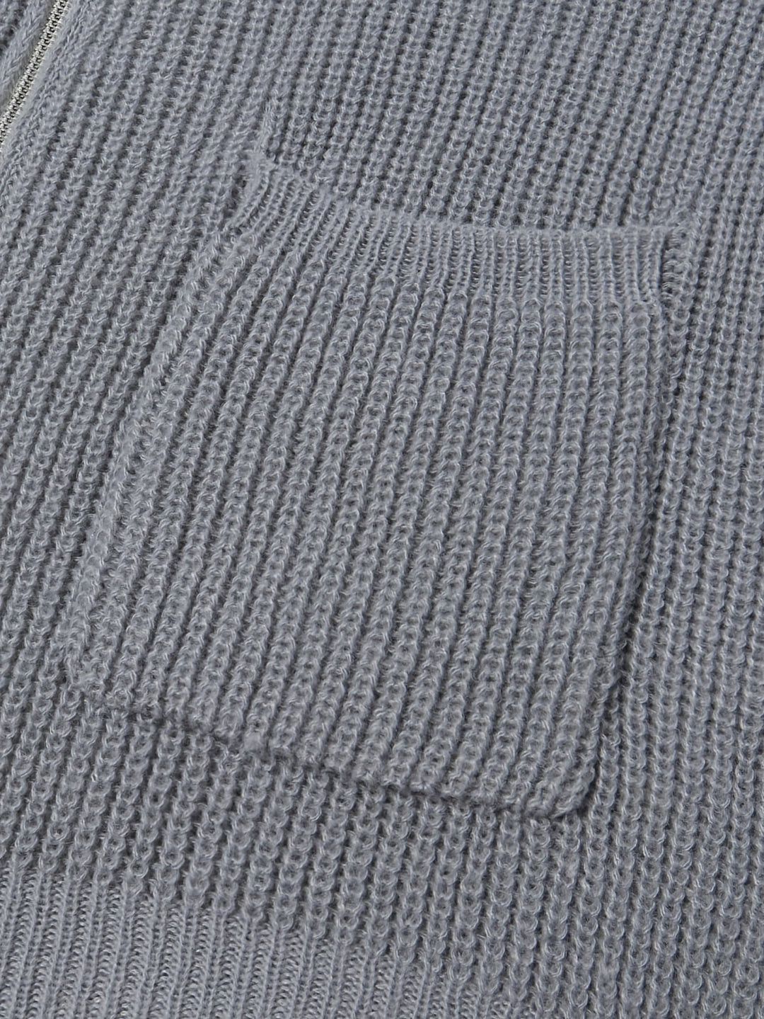 Relaxed Zip-Up Cardigan