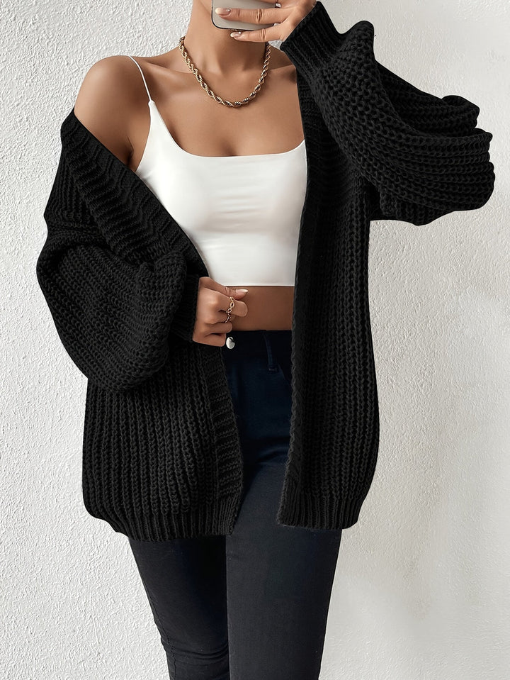 Relaxed Chunky-Knit Cardigan