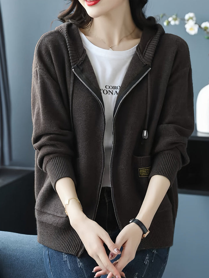 Cozy Zip-Up Hooded Cardigan