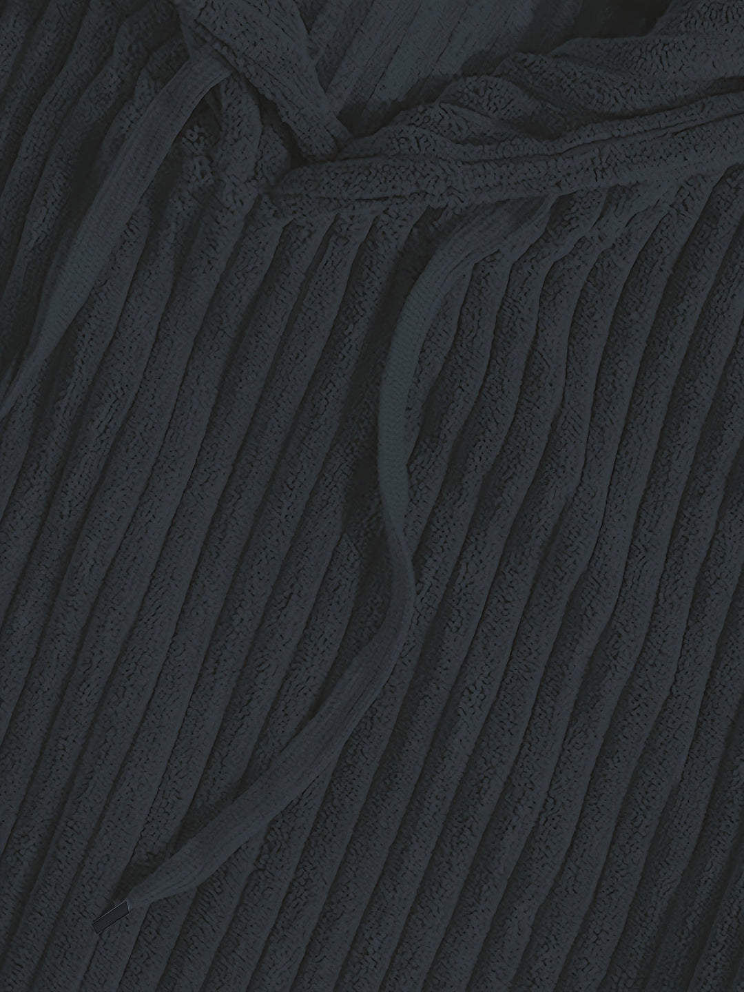 Ribbed Pullover Hoodie