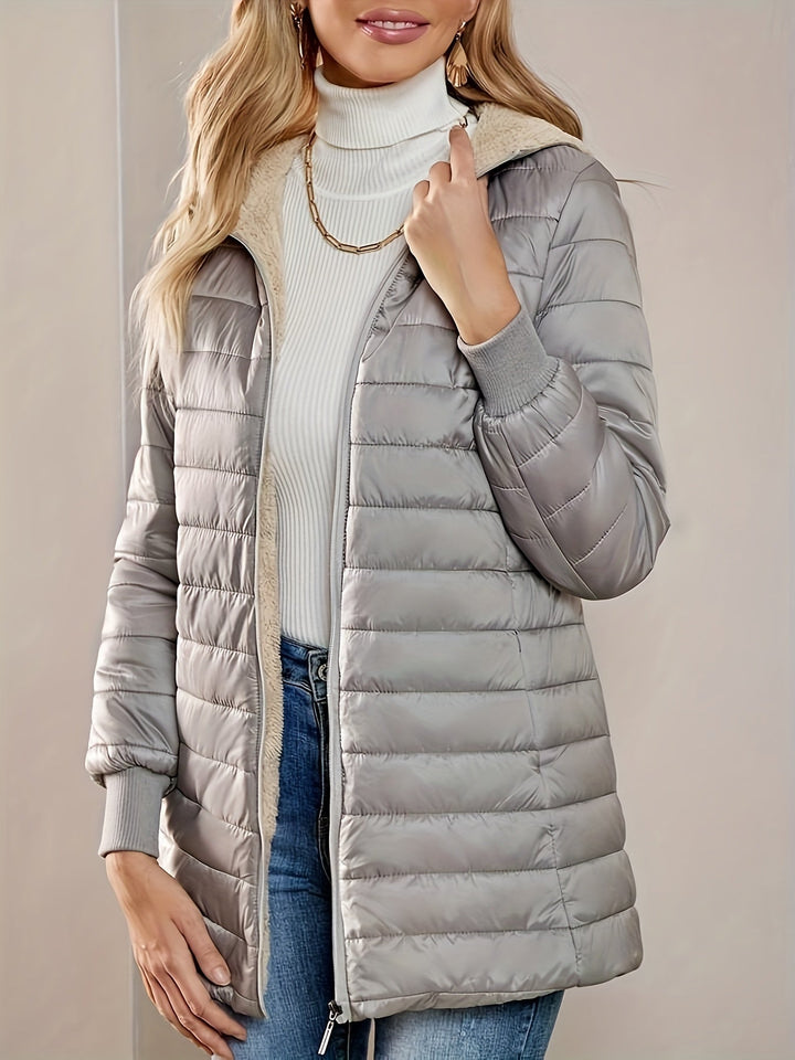Quilted Longline Coat