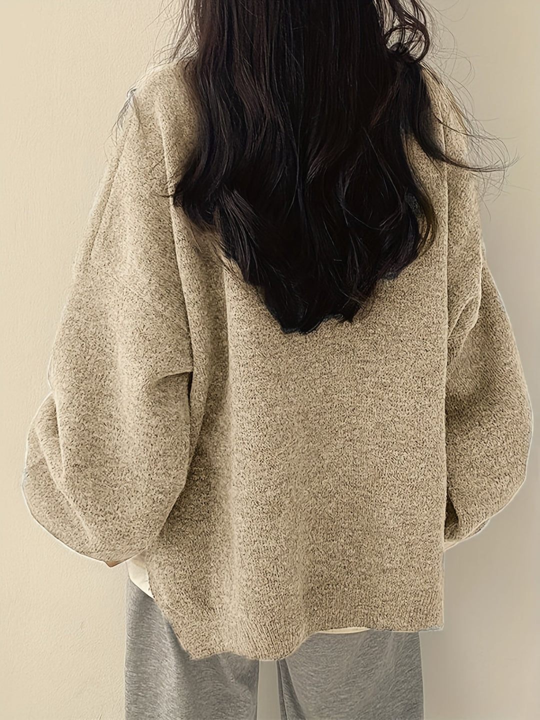 Relaxed Drop-Shoulder Sweater