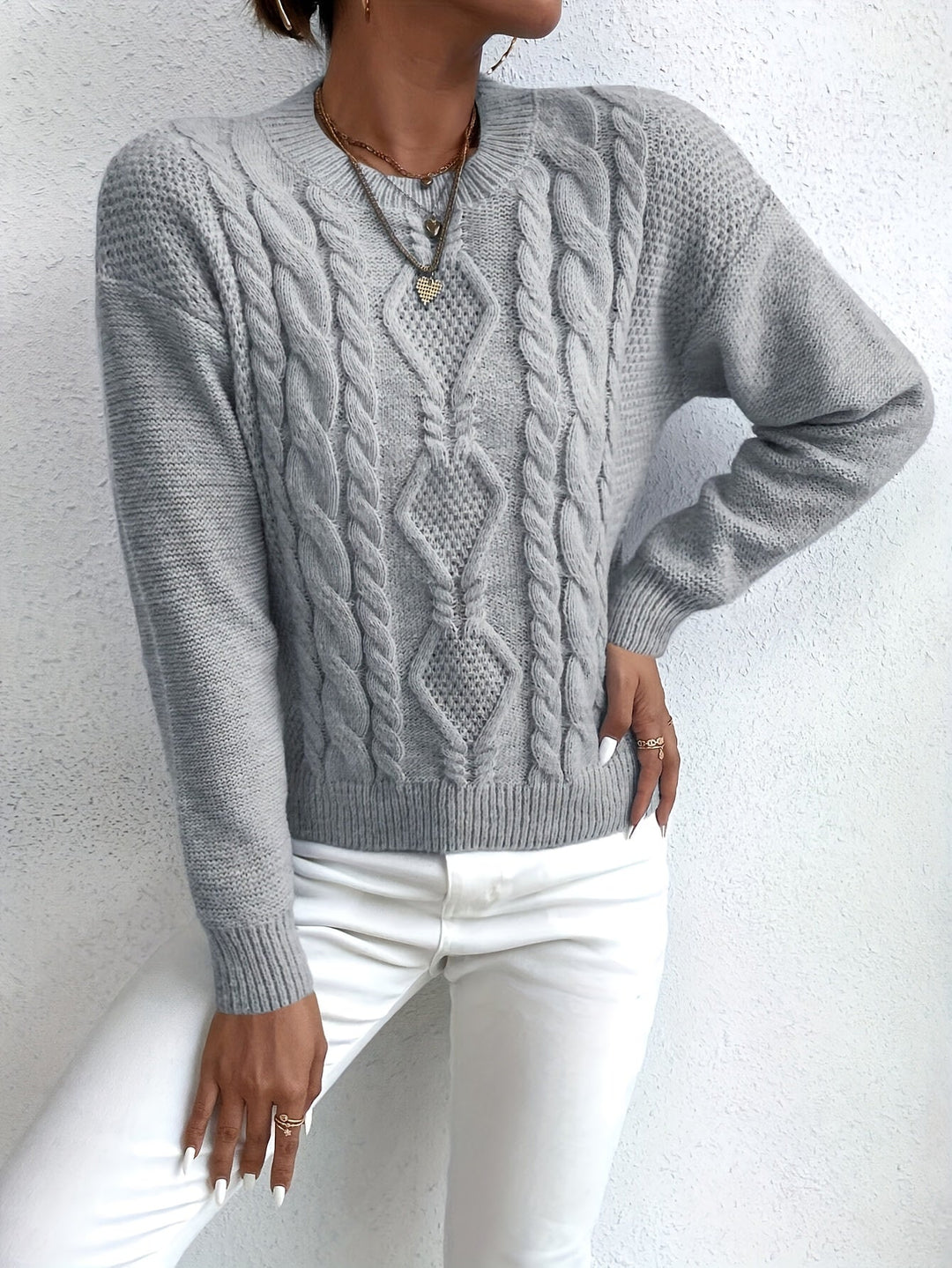 Chunky Cable-Knit Sweater