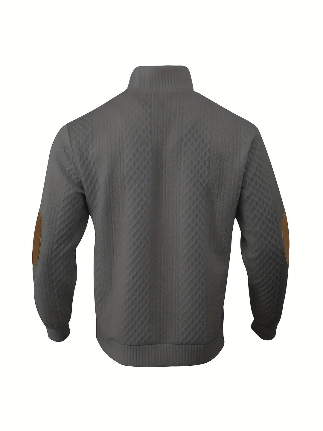 Textured Stand-Collar Sweater