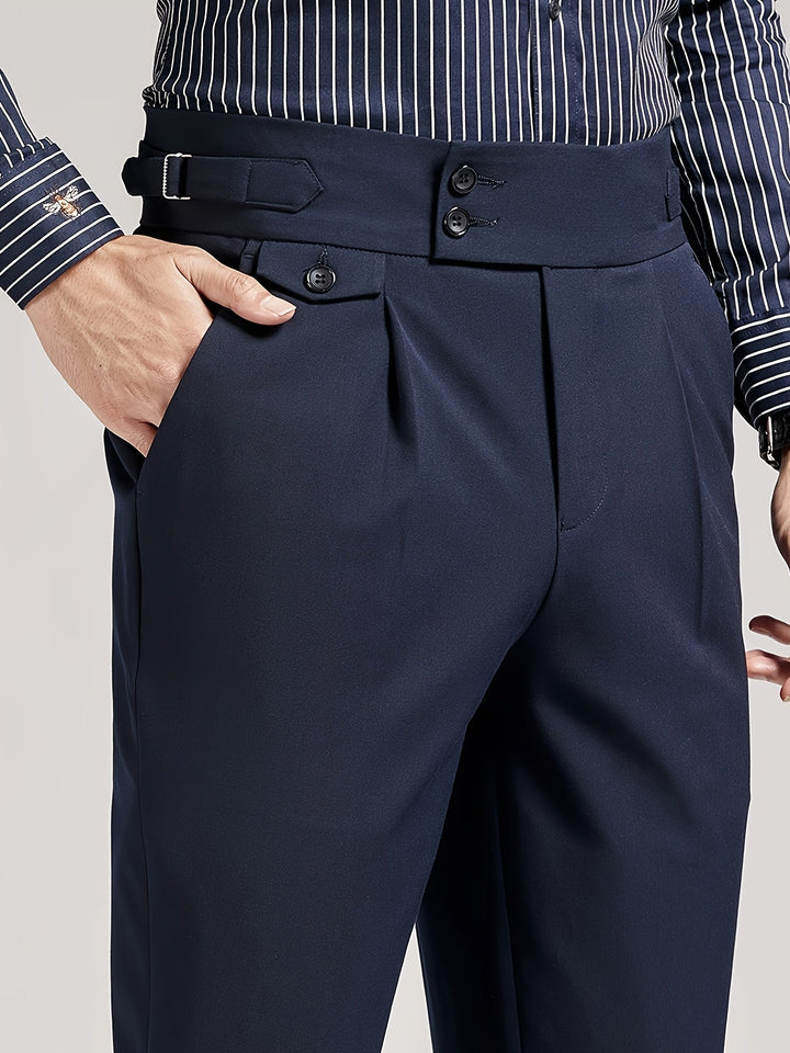 Tailored Single-Pleat Pants