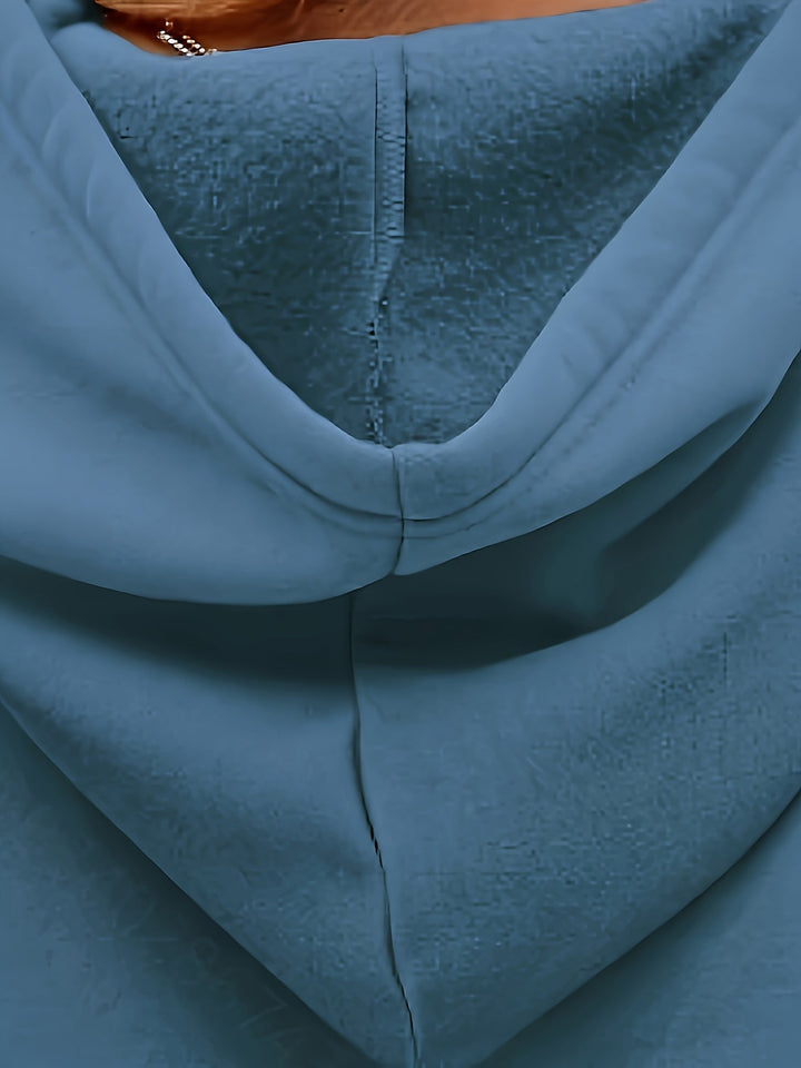 Puff-Sleeve Drawstring Hoodie