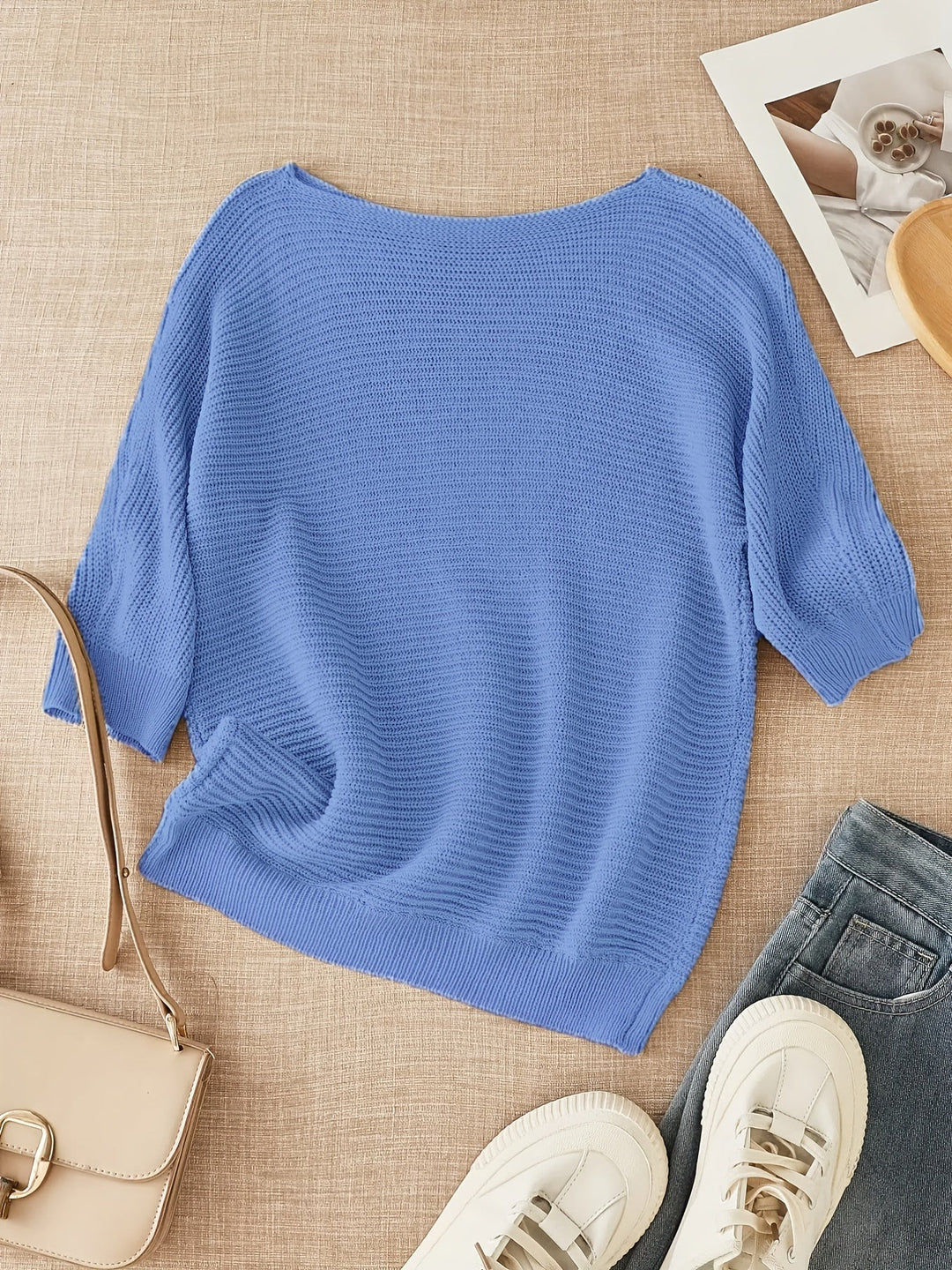 Relaxed Open-Knit Sweater