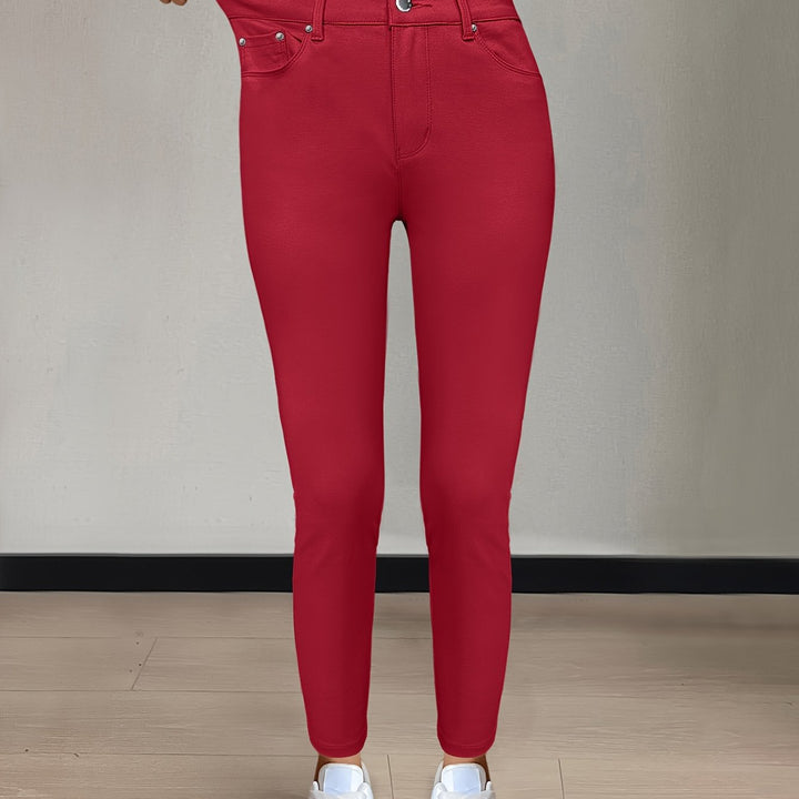 High-Waist Skinny Jeans