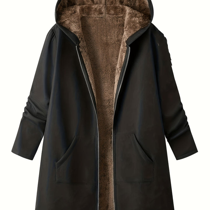 Cozy Hooded Longline Coat