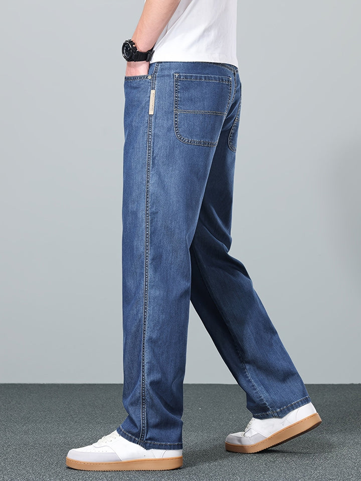 Relaxed Straight-Leg Jeans
