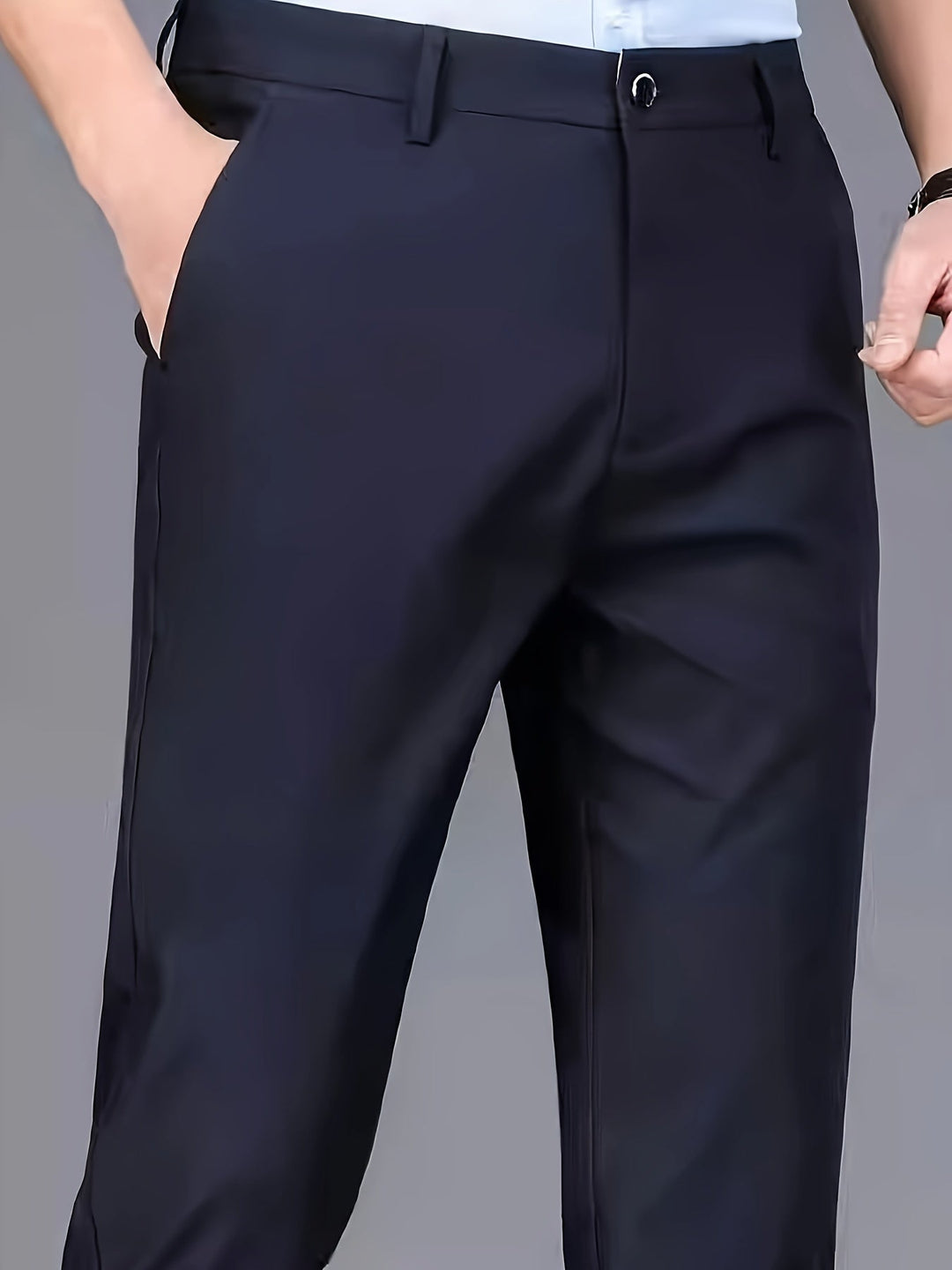 Tailored Straight-Leg Pants