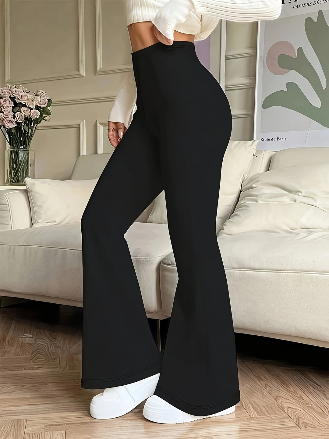 High-Waist Flared Pants