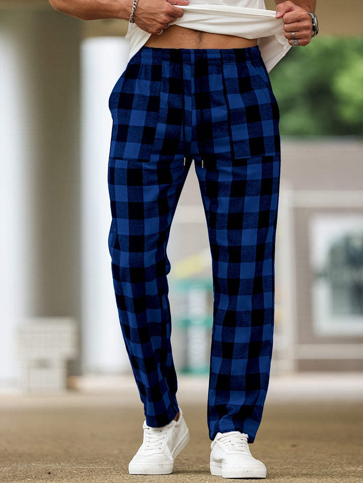 Relaxed Plaid Lounge Pants