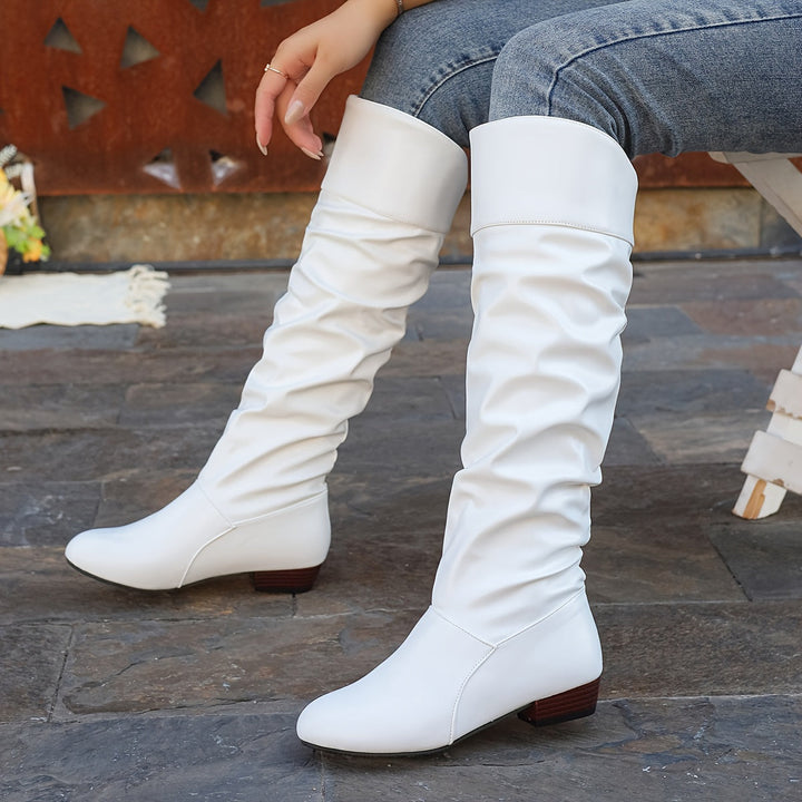 Slouch Knee-High Boots