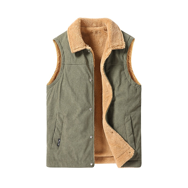 Sherpa-Lined Warm Vest