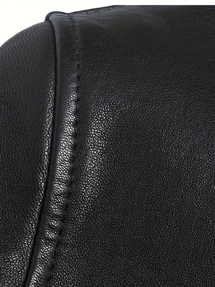 Stand-Collar Moto Jacket