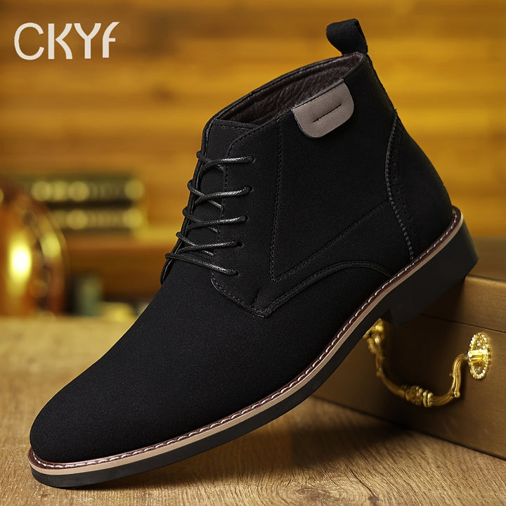 Refined Lace-Up Ankle Boots