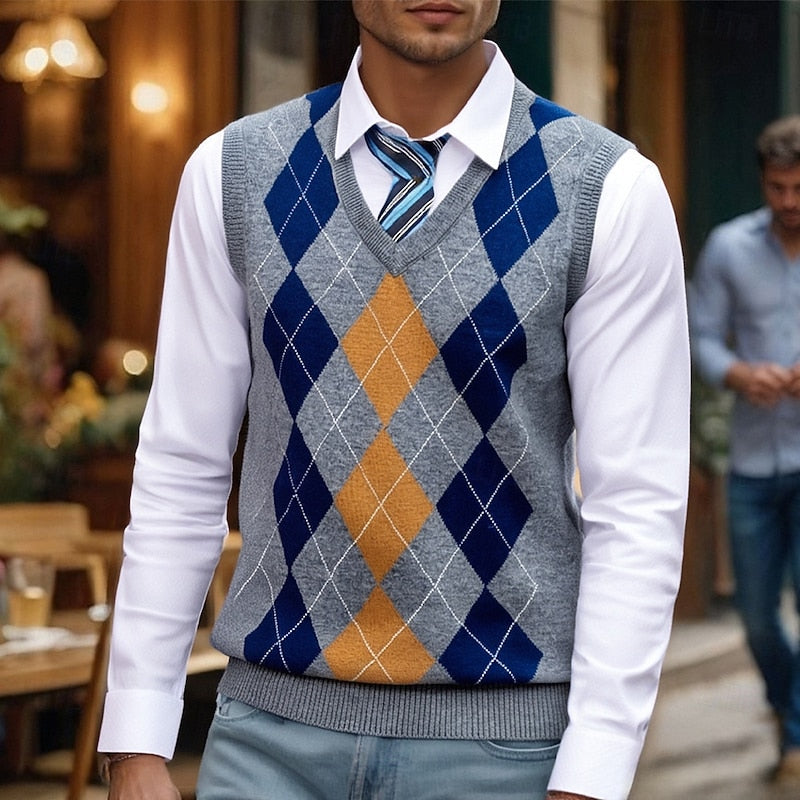 Classic Argyle Sweater Vest