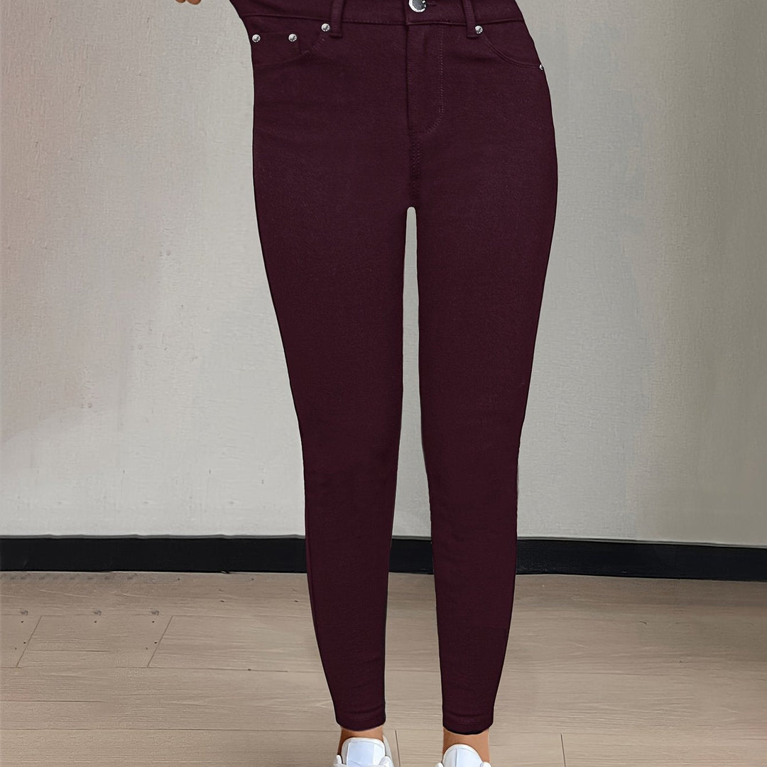 High-Waist Skinny Jeans