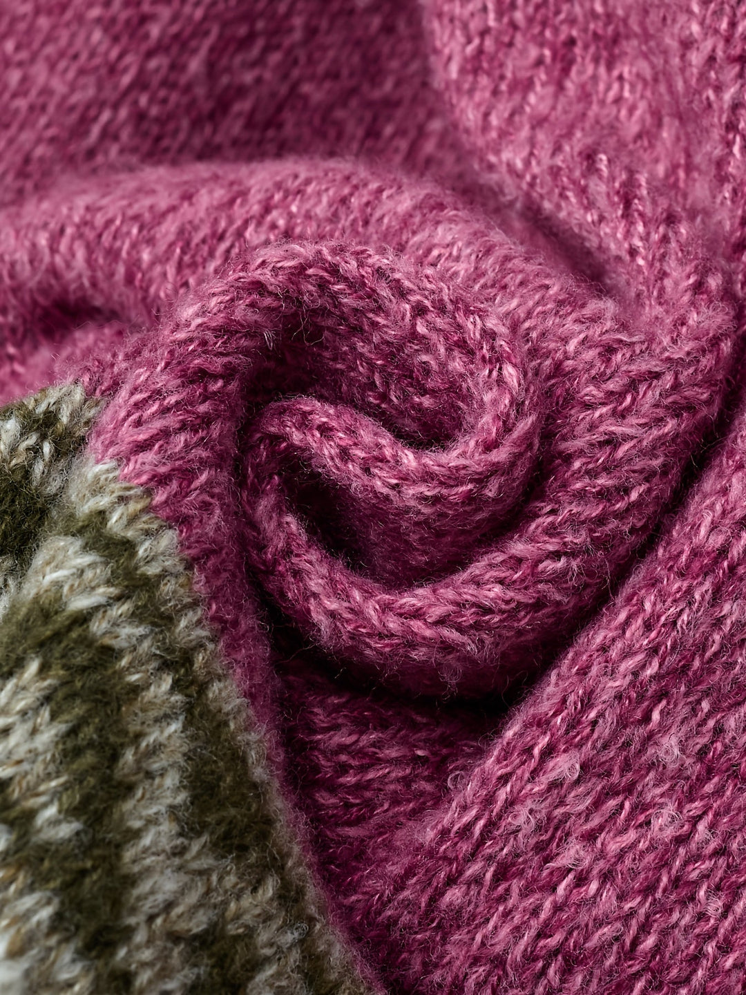 Patterned Button-Front Cardigan