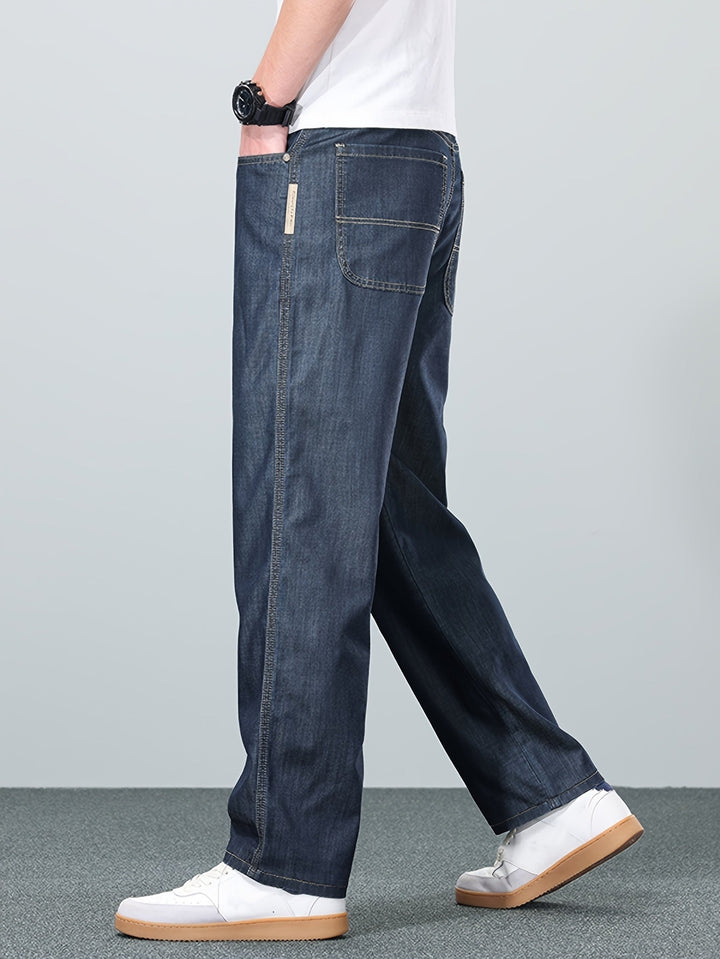 Relaxed Straight-Leg Jeans