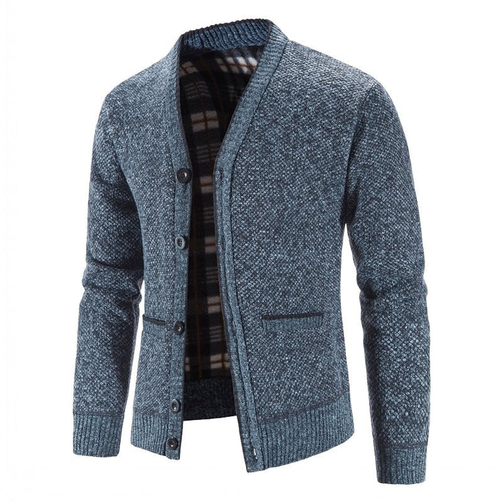 Button-Front V-Neck Cardigan