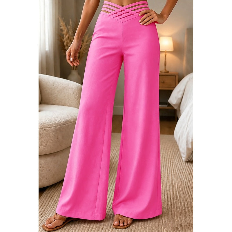 High-Waist Wide-Leg Pants