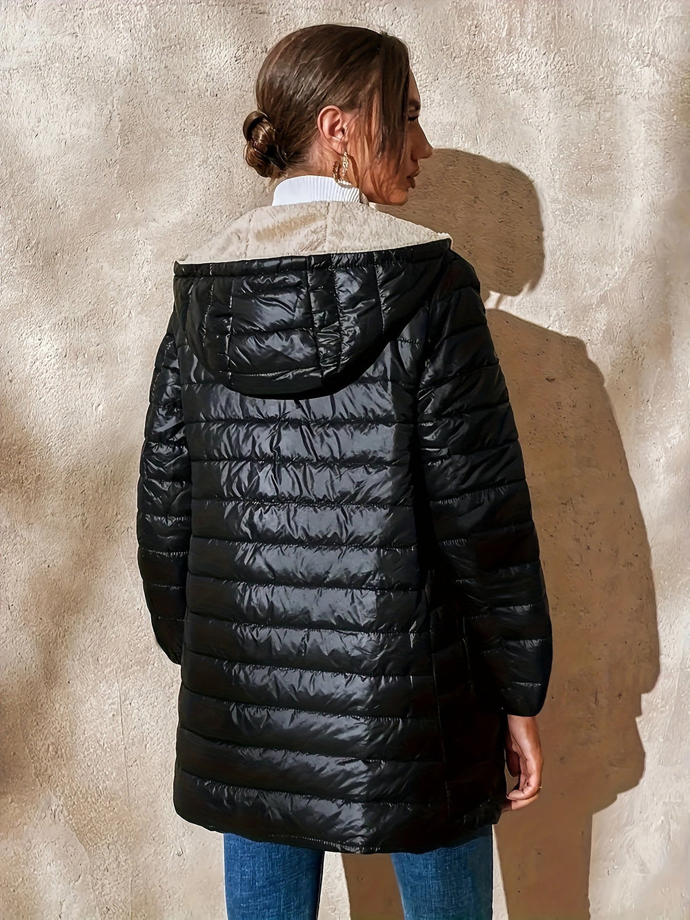 Quilted Longline Coat