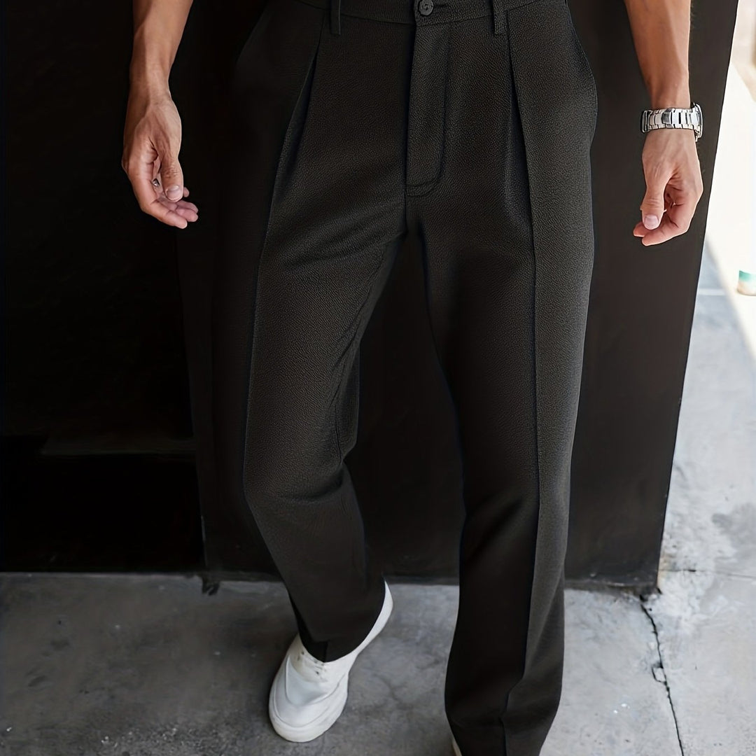 Tailored Straight-Leg Pants