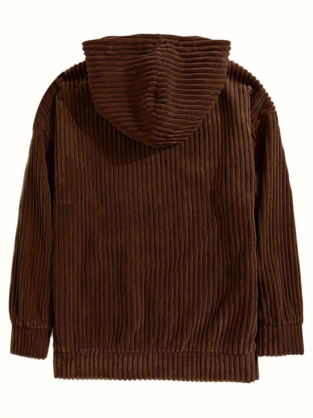 Ribbed Pullover Hoodie