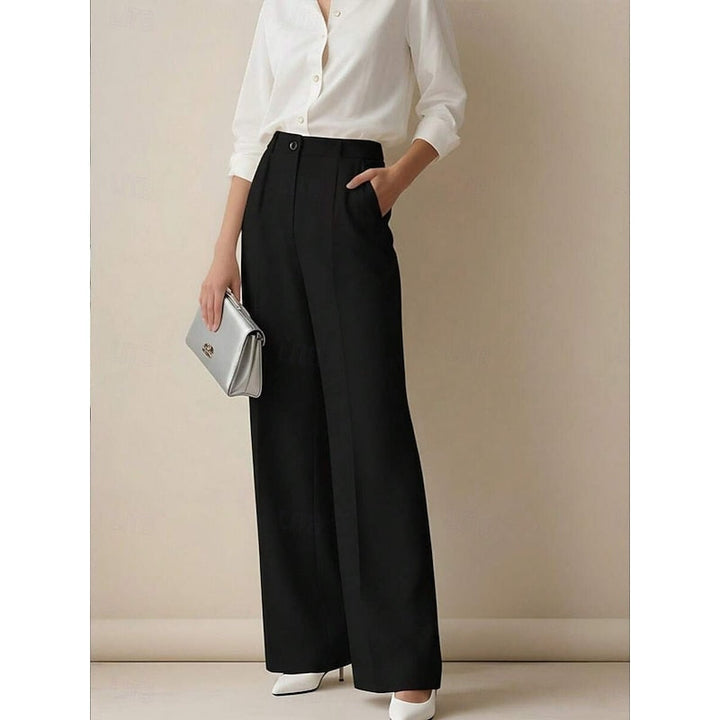 High-Waist Tailored Pants
