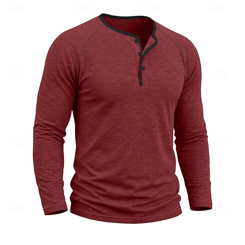Classic Button Henley Shirt