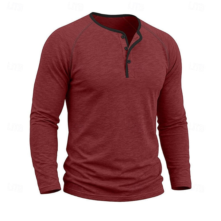 Classic Button Henley Shirt