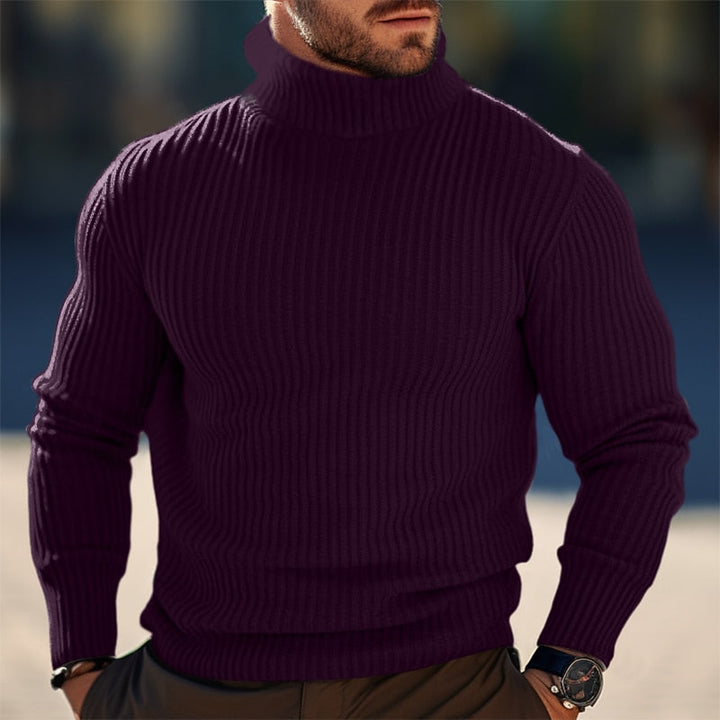 Ribbed Turtleneck Sweater