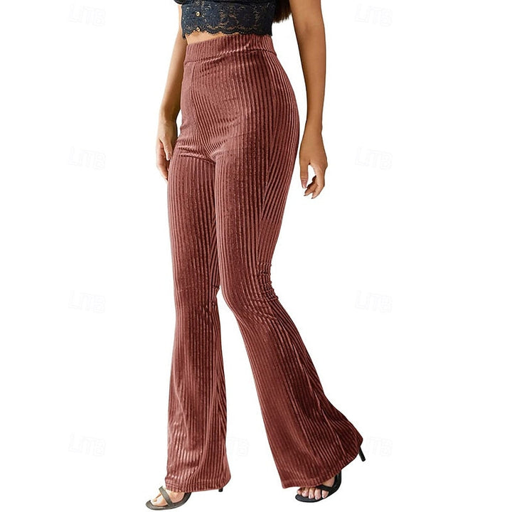 High-Waist Flared Pants