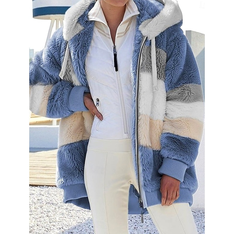 Cozy Hooded Zip-Up Jacket