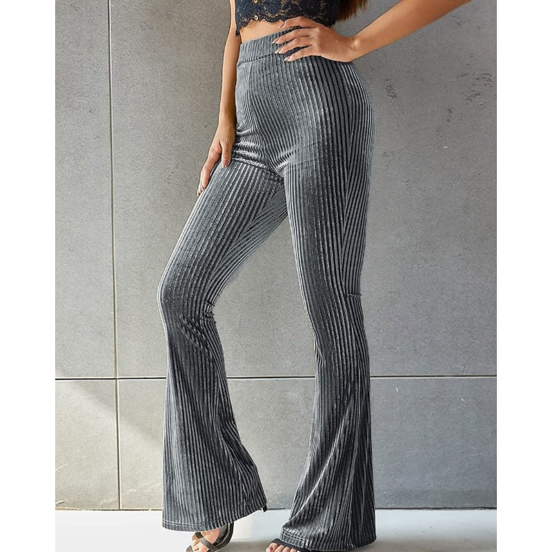 High-Waist Flared Pants