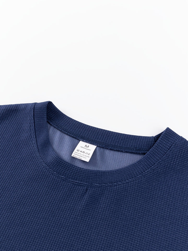 Textured Long-Sleeve Top